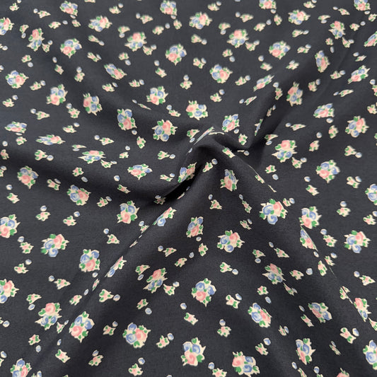 Floral Navy 100% Cotton Print
