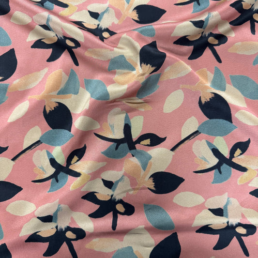 Sienna Floral Polyester: Pink