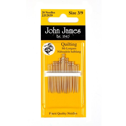 John James Quilting Hand Sewing Needles - sizes 3-9 (JJ12039)