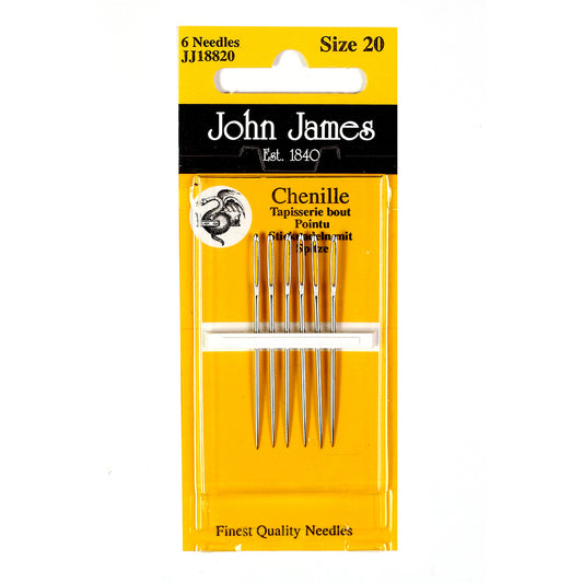 John James Chenille Hand Sewing Needles - sizes 18-24 (JJ18884)
