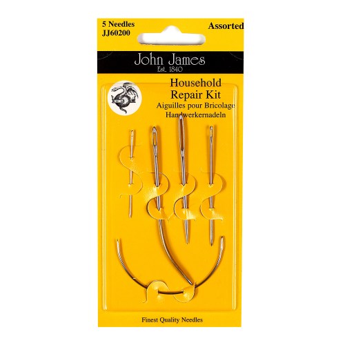 John James Household Repair Hand Sewing Needles Kit - assorted sizes (JJ60200)