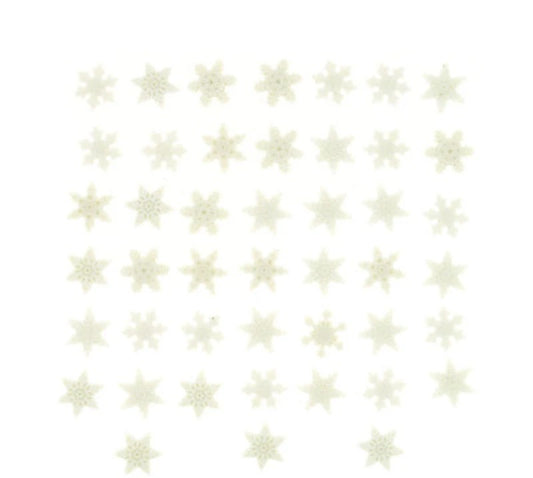 Dress It Up Buttons: Itty Bitty Snowflakes