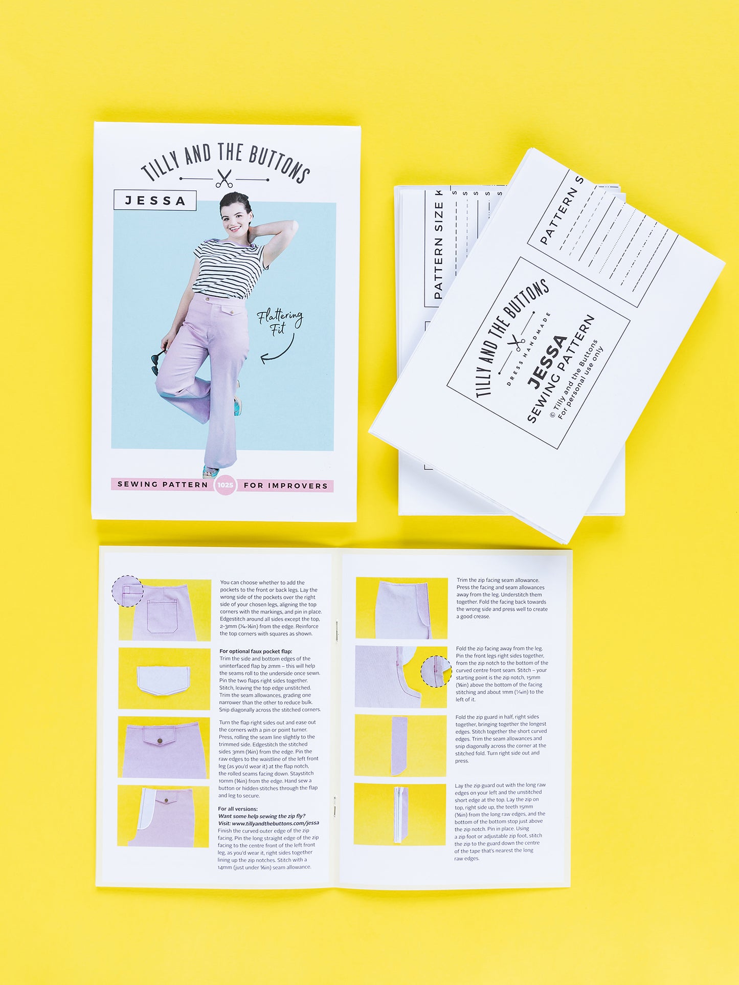 Jessa Trousers and Shorts by Tilly and the Buttons (1025) (paper sewing pattern)