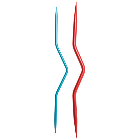 KnitPro Coloured Aluminium Cable Needles: 2.50mm and 4.00mm