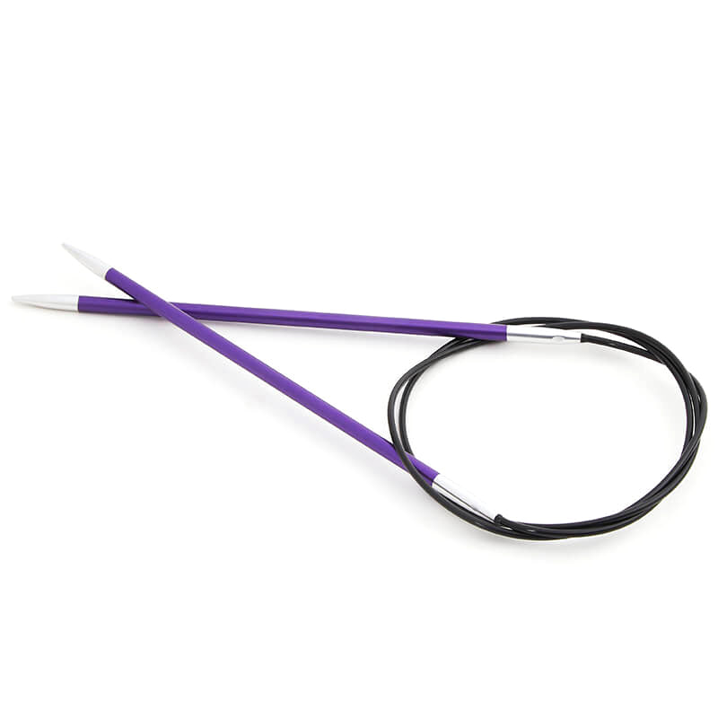 KnitPro Zing Fixed Circular Knitting Needles 40cm (16")