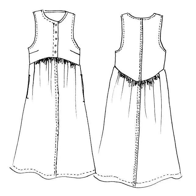 Lisa Dress by Tessuti (paper sewing pattern)