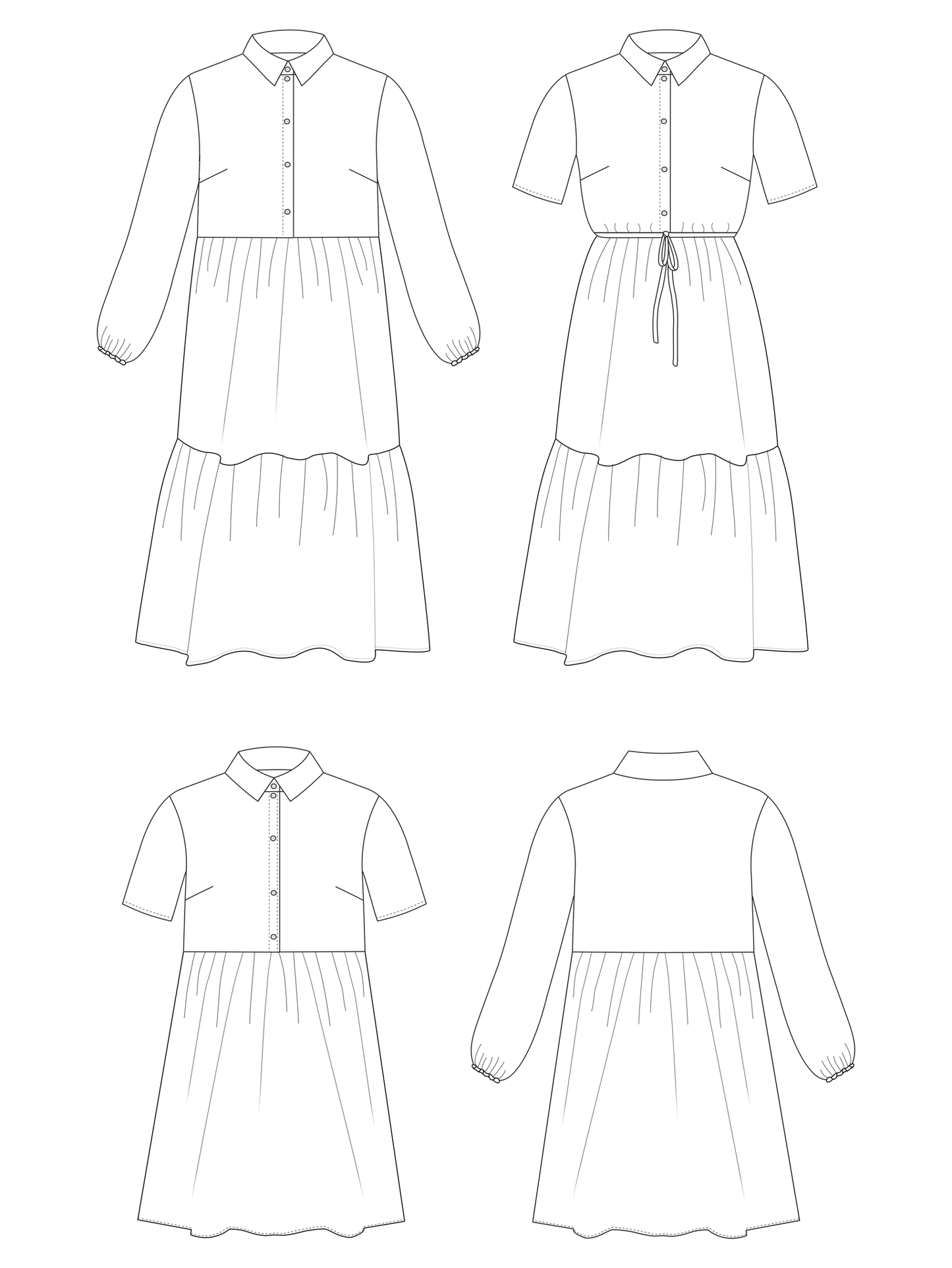 Lyra Shirt Dress by Tilly and the Buttons (1034) (paper sewing pattern)