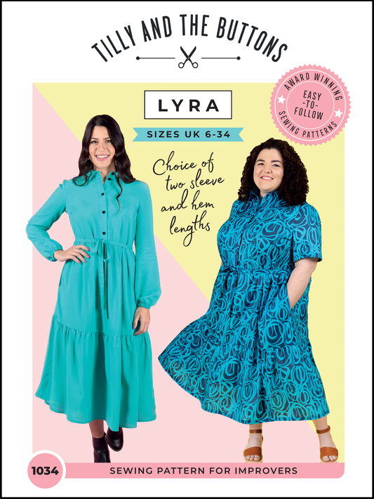 Lyra Shirt Dress by Tilly and the Buttons (1034) (paper sewing pattern)
