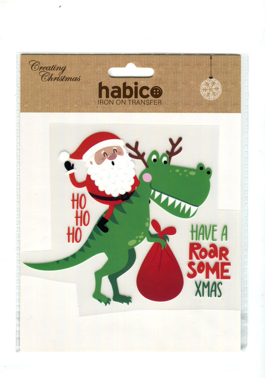 Have a Roarsome Christmas Iron-on Transfer