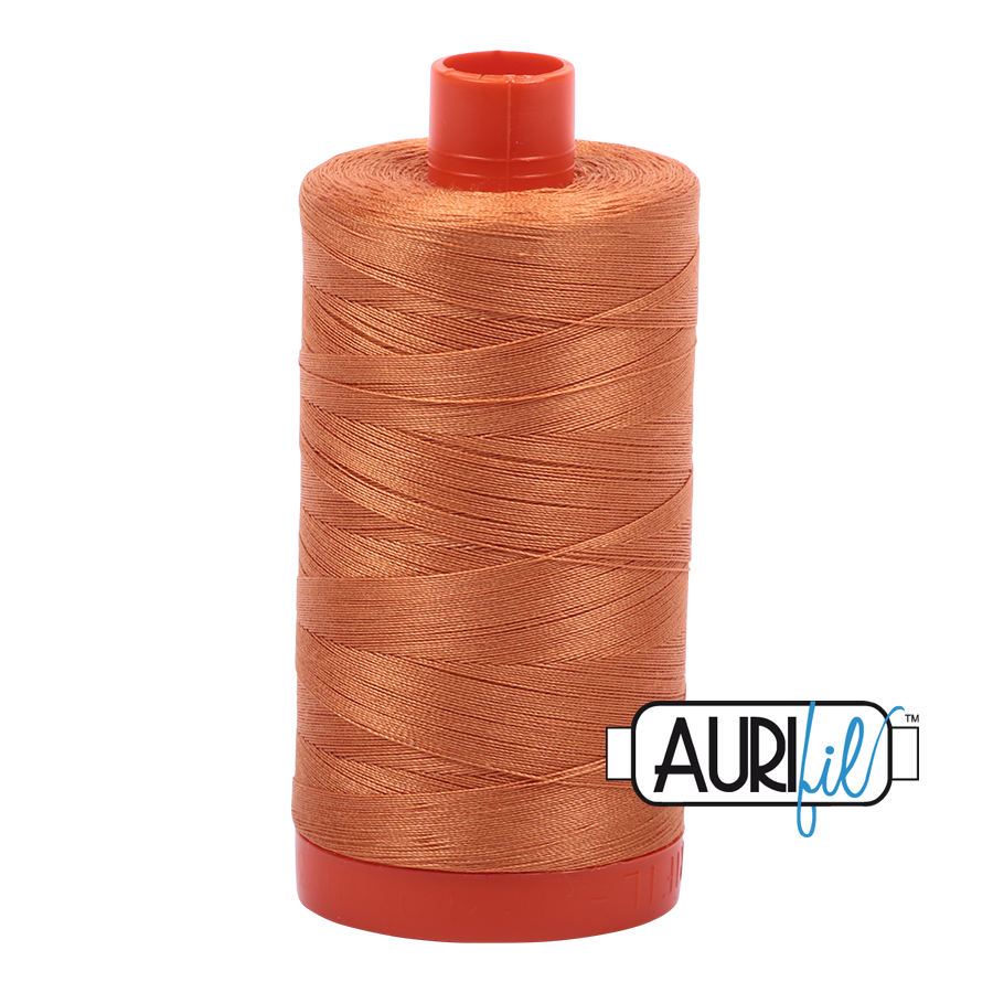 Aurifil Cotton 50wt Thread: Medium Orange (5009)