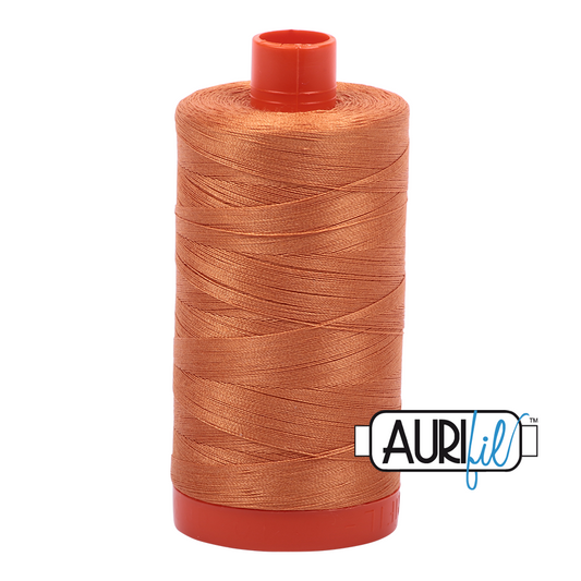 Aurifil Cotton 50wt Thread: Medium Orange (5009)