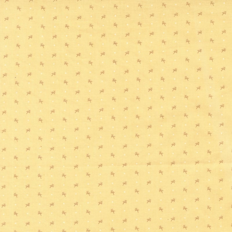 Dinahs Delight by Betsy Chutchian for Moda Fabrics: Twig and Dot - Butter (31678-15)