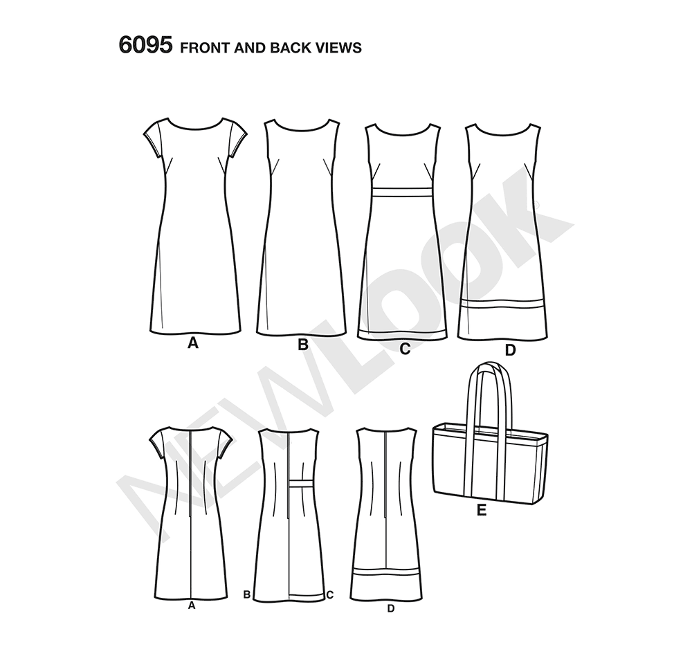 New Look Sewing Pattern 6095: Misses' Dresses