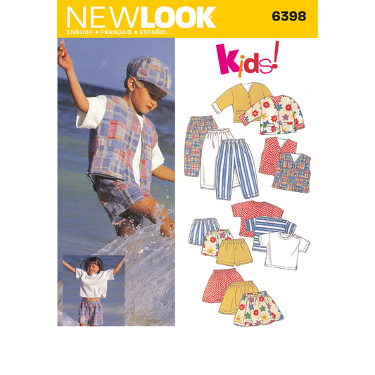 New Look Sewing Pattern 6398: Children's Separates