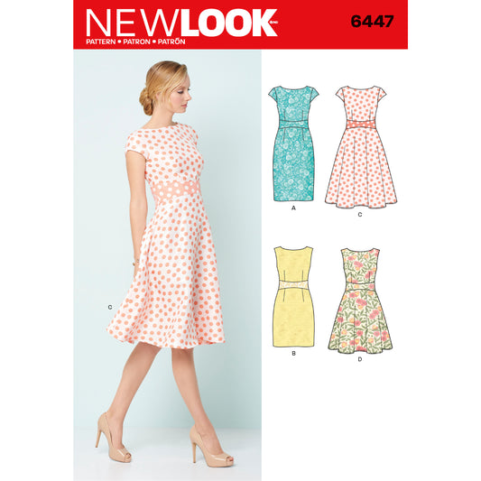 New Look Sewing Pattern 6447: Misses' Dresses