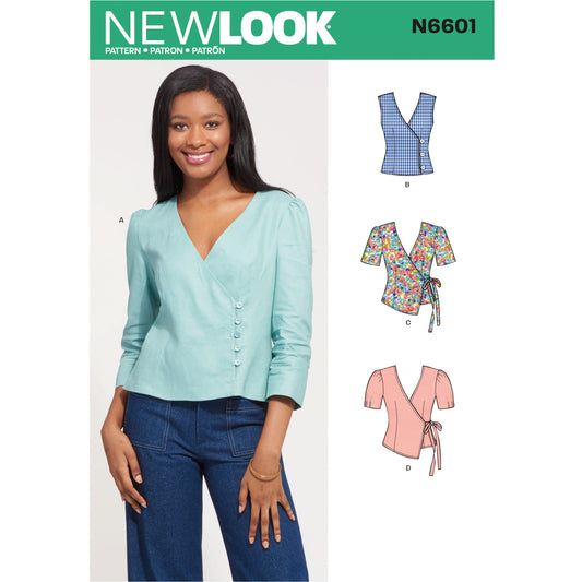 New Look Sewing Pattern 6601: Misses' Tops