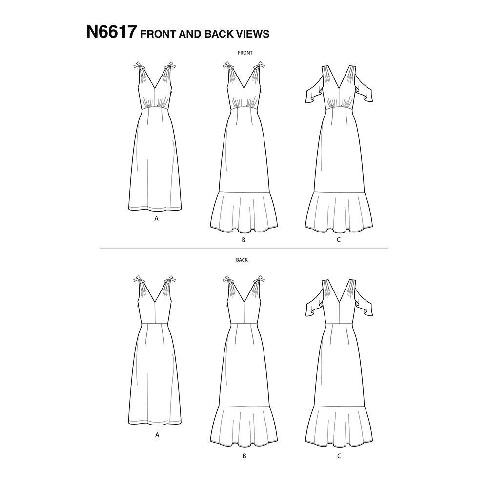 New Look Sewing Pattern 6617: Misses' Dresses