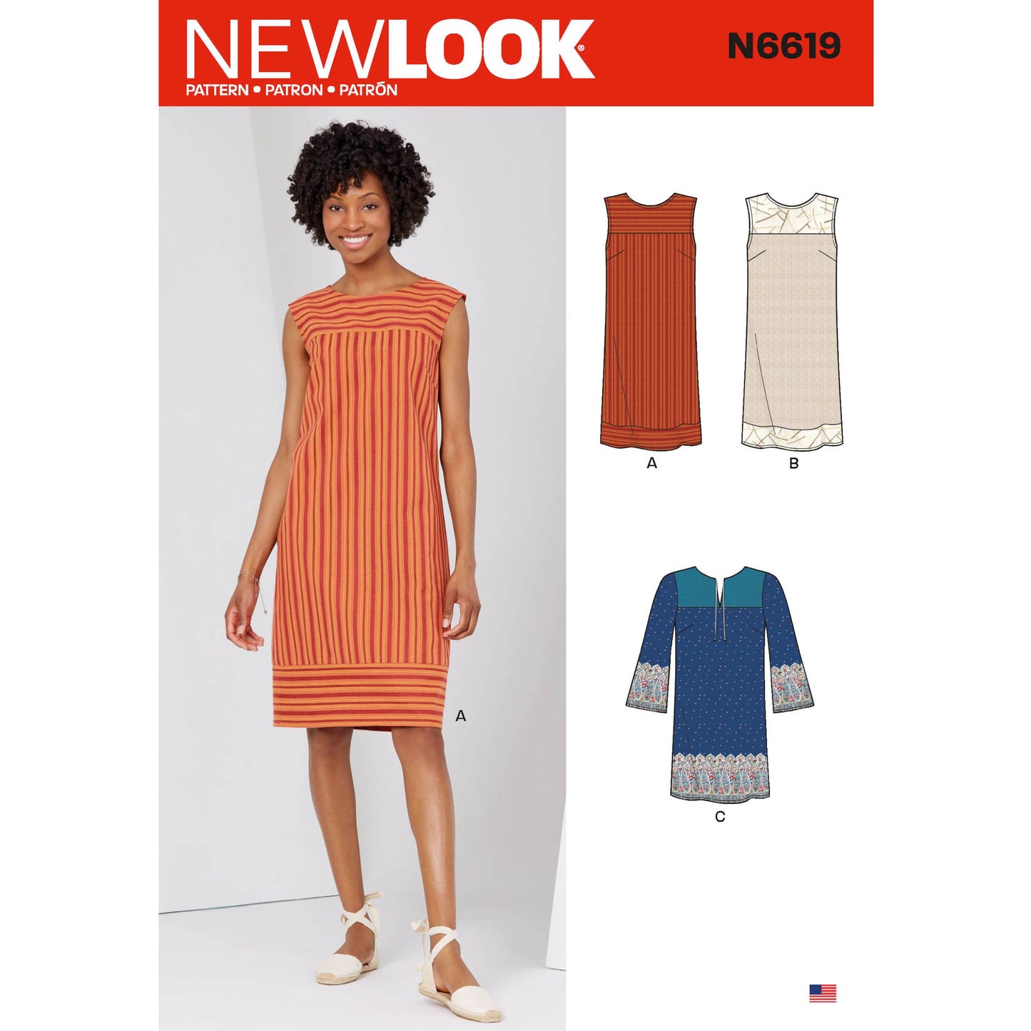 New Look Sewing Pattern 6619: Misses' Dresses