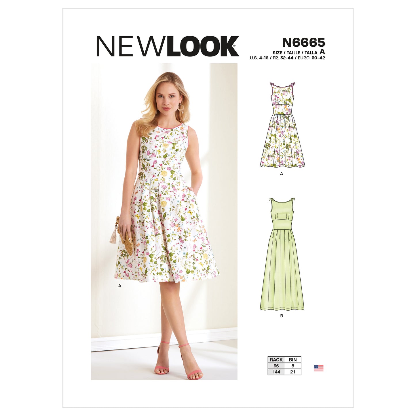 New Look Sewing Pattern 6665: Misses' Dress