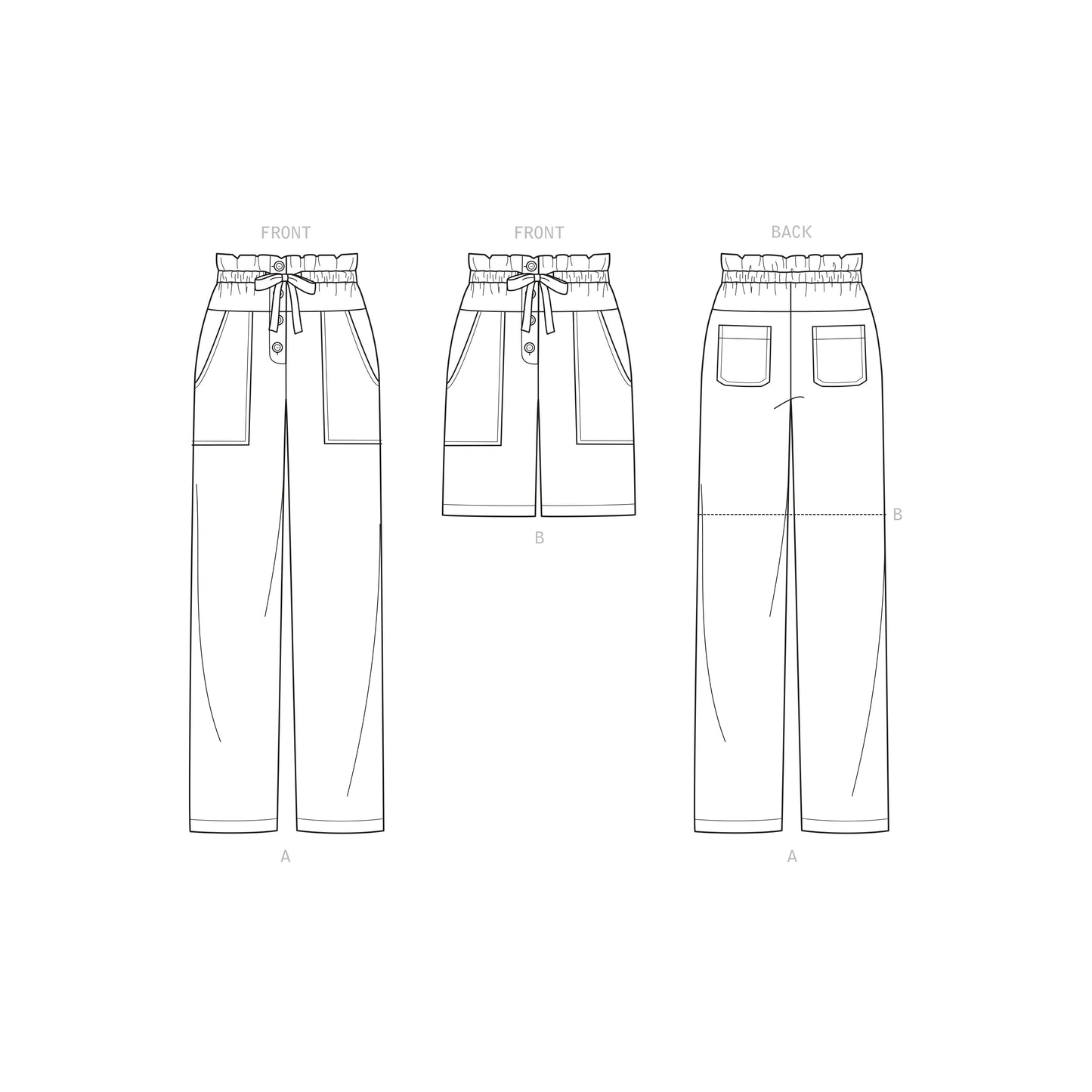 New Look Sewing Pattern 6674: Misses' Trousers and Shorts