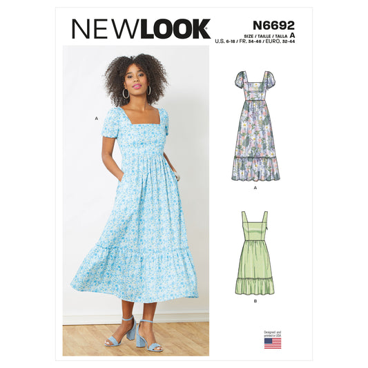 New Look Sewing Pattern 6692: Misses' Dresses