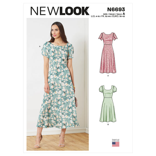 New Look Sewing Pattern 6693: Misses' Dresses