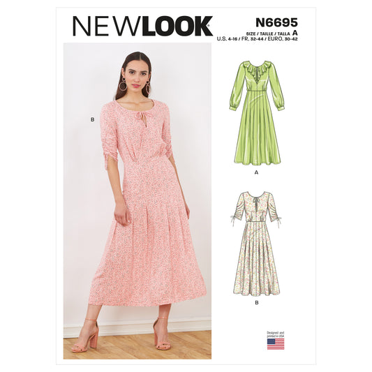 New Look Sewing Pattern 6695: Misses' Dresses