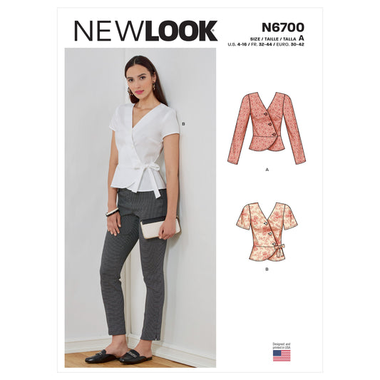 New Look Sewing Pattern 6700: Misses' Tops