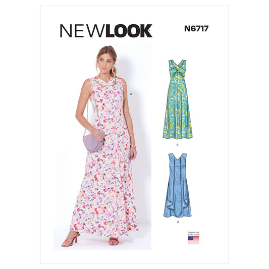 New Look Sewing Pattern 6717: Misses' Knit Dresses