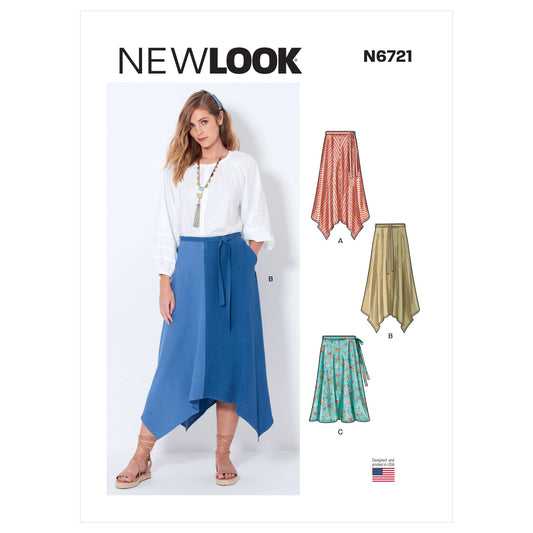 New Look Sewing Pattern 6721: Misses' Skirts