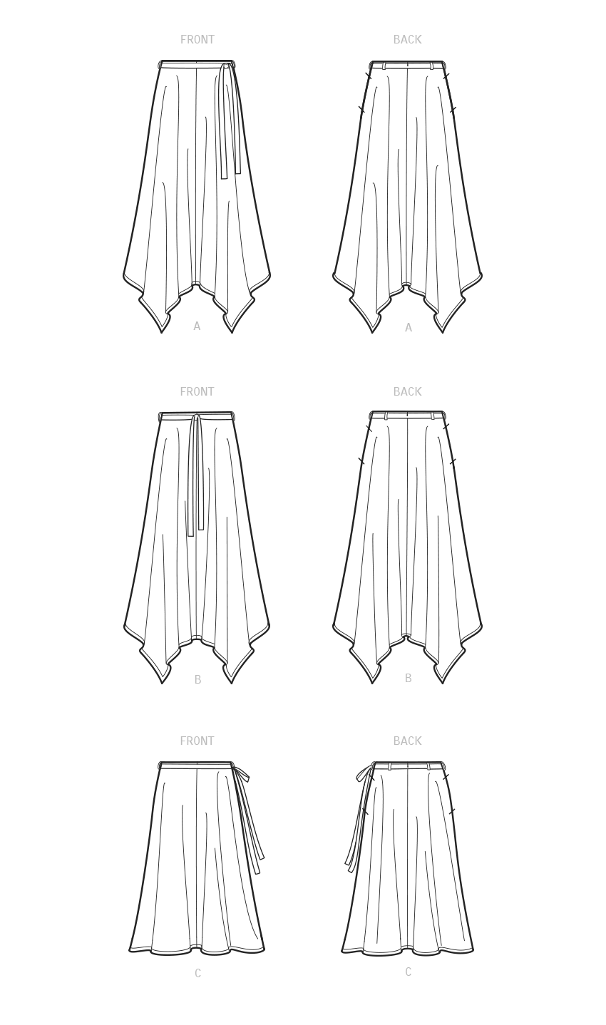 New Look Sewing Pattern 6721: Misses' Skirts