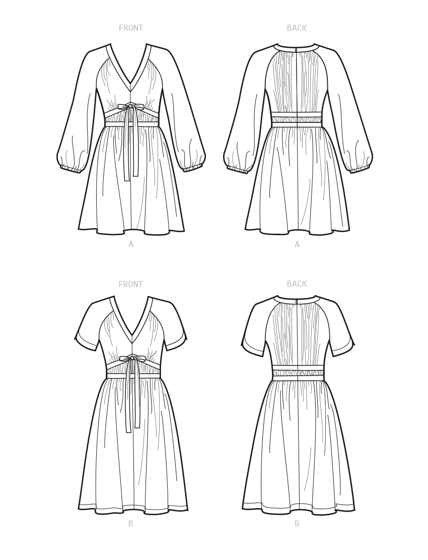 New Look Sewing Pattern 6728: Misses' Dresses