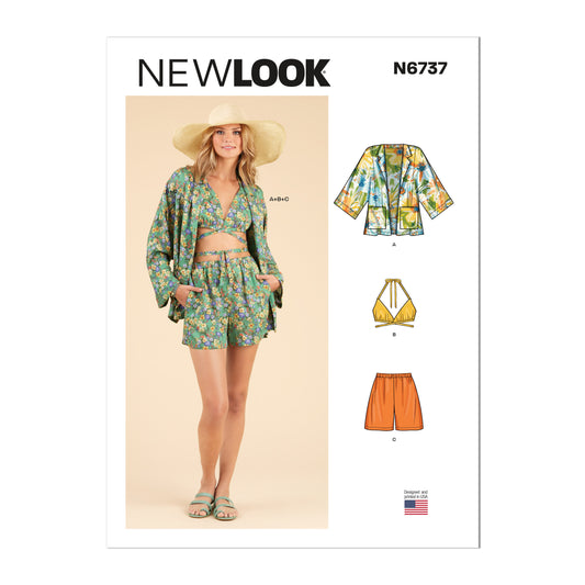 New Look Sewing Pattern 6737: Misses' Beachwear