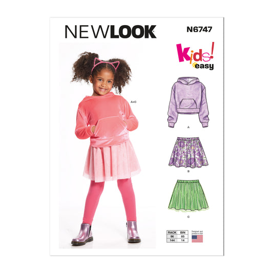 New Look Sewing Pattern 6746: Children's Easy to Sew Knit Top, Jacket, Waistcoat and Cargo Pants