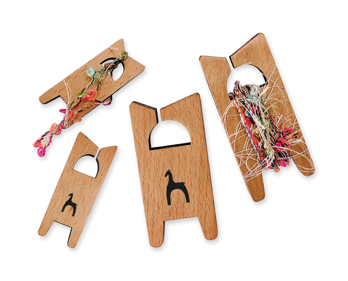 Pony Wooden Yarn Bobbin: Large