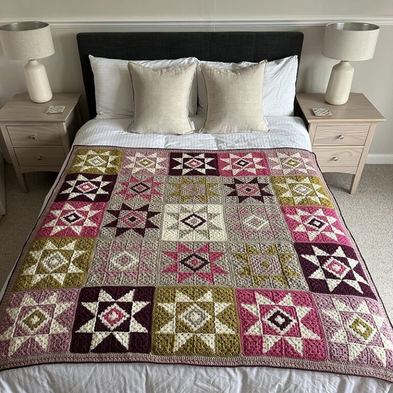 Quiet Sky Blanket by Anita Gibney in Stylecraft Life DK