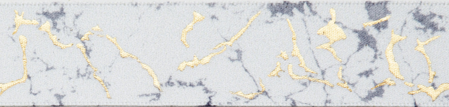 Marble Satin Ribbon 25mm: Various Colours