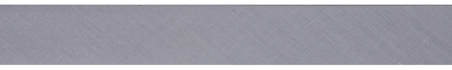 Polycotton Bias Binding 25mm: Pale Grey