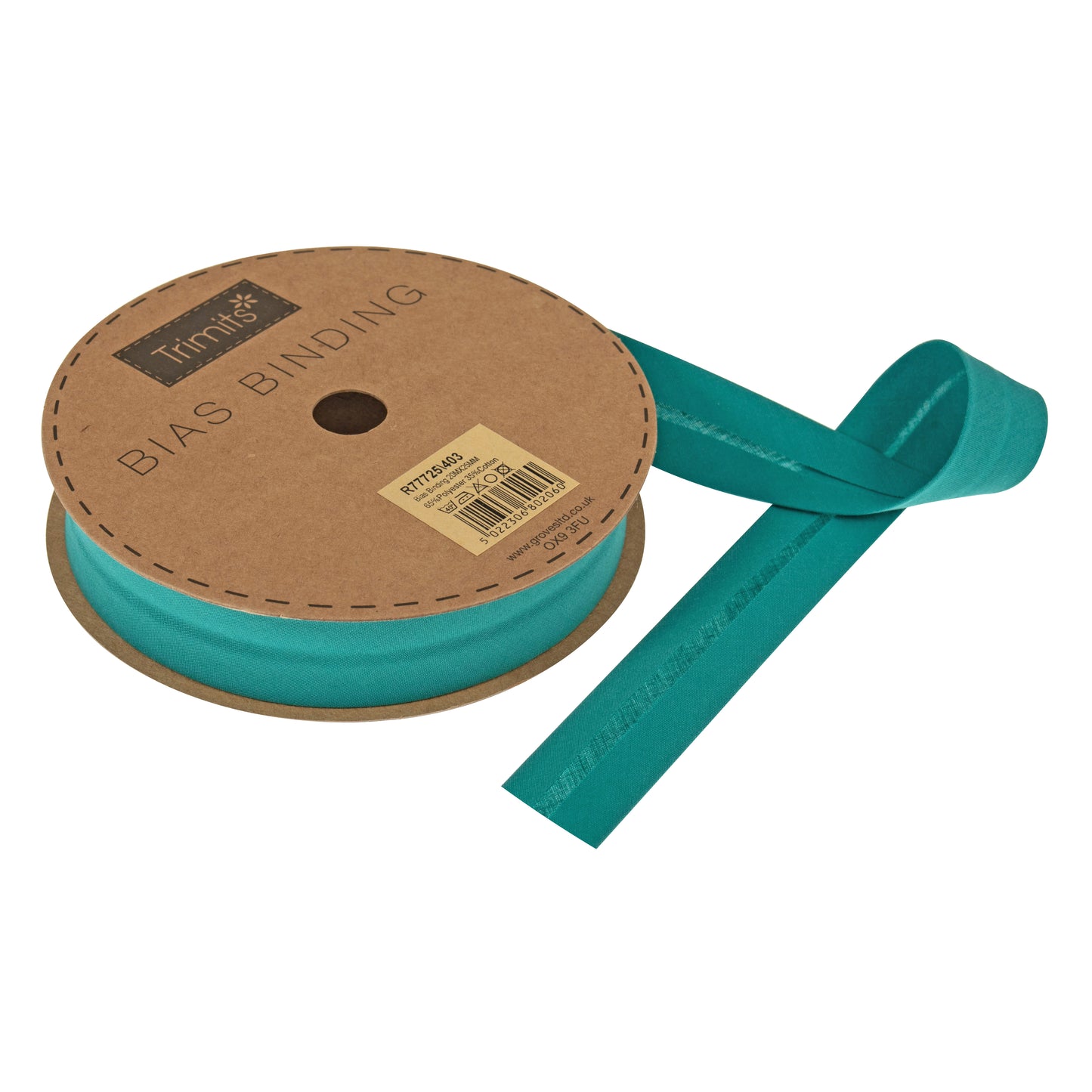 Bias Binding 25mm: Teal