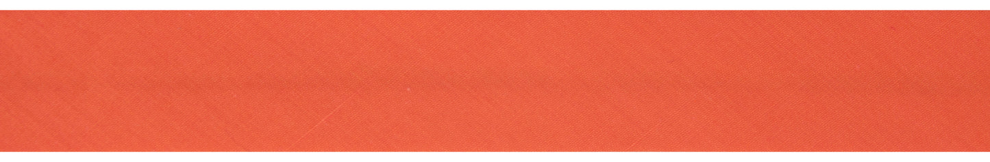 Polycotton Bias Binding 25mm: Orange