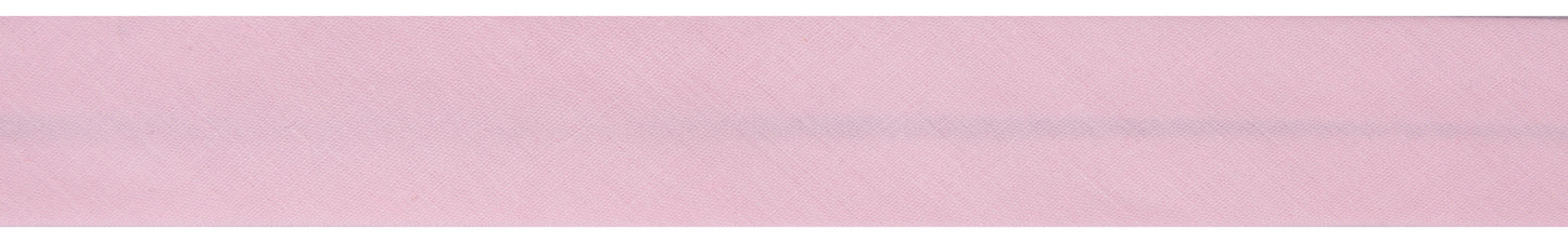Polycotton Bias Binding 25mm: Light Pink