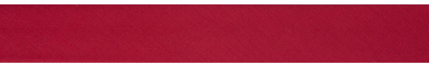 Polycotton Bias Binding 25mm: Scarlet