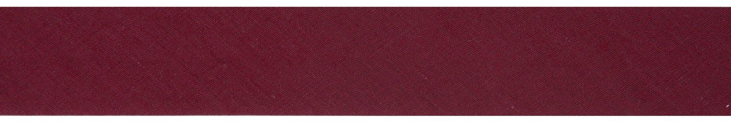 Polycotton Bias Binding 25mm: Wine