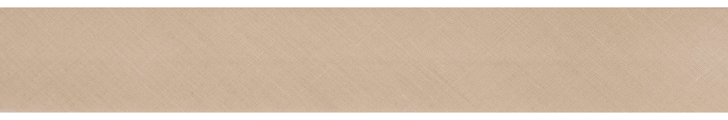 Polycotton Bias Binding 25mm: Linen