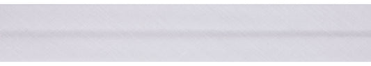 Polycotton Bias Binding 25mm: White