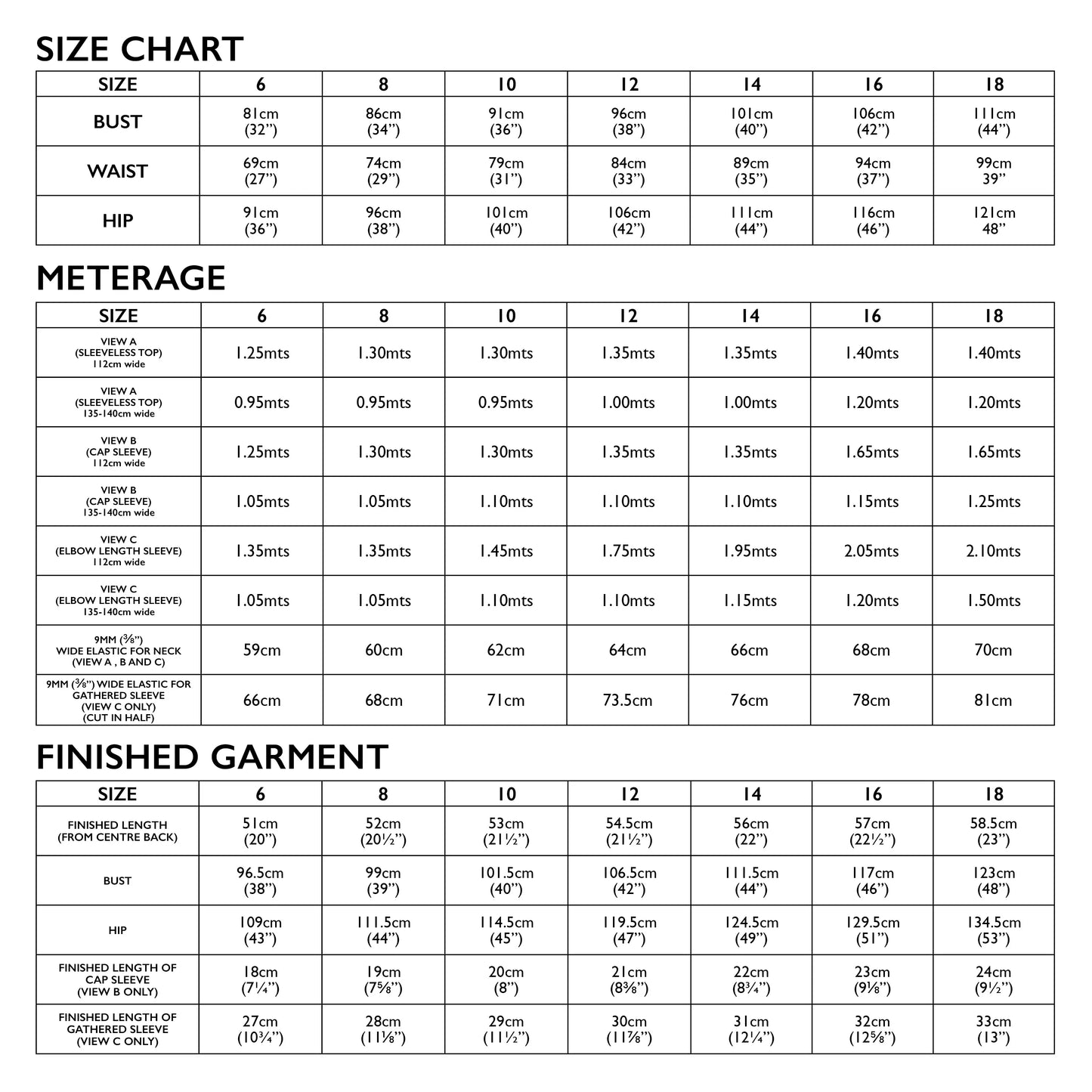 Rae Top by Tessuti (paper sewing pattern)