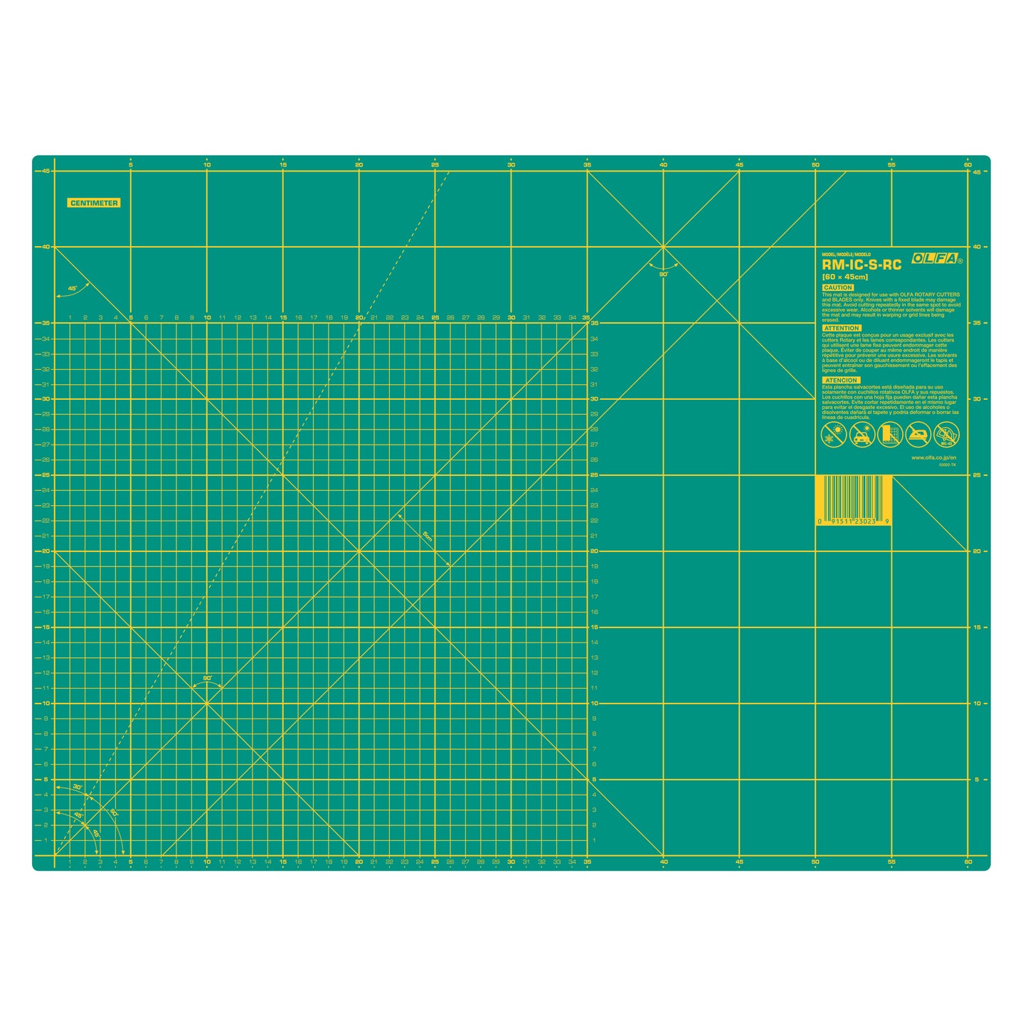 Olfa Self Healing Cutting Mat - Medium (24in x 18in/60cm x 45cm)