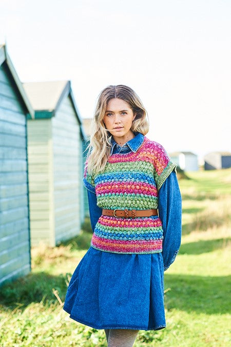 Tops in Stylecraft Batik Swirl 10002 (printed pattern)