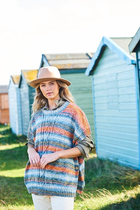 Ponchos in Stylecraft Batik Swirl 10003 (printed pattern)