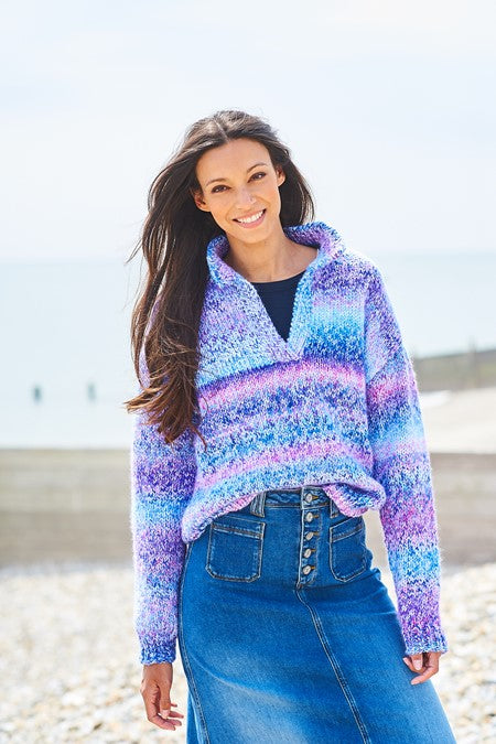 Sweaters in Stylecraft That Colour Vibe 10024 (printed pattern)